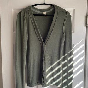 Free People Button Front Cardigan